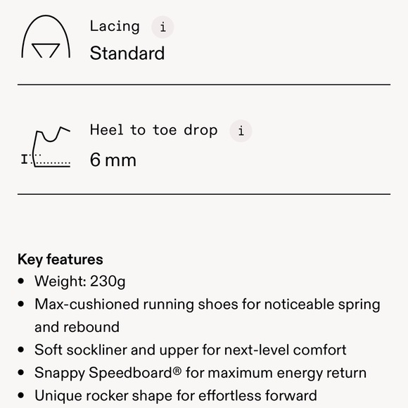 On cloudmonster. Worn once. Color is fawn/moon. - Picture 7 of 7